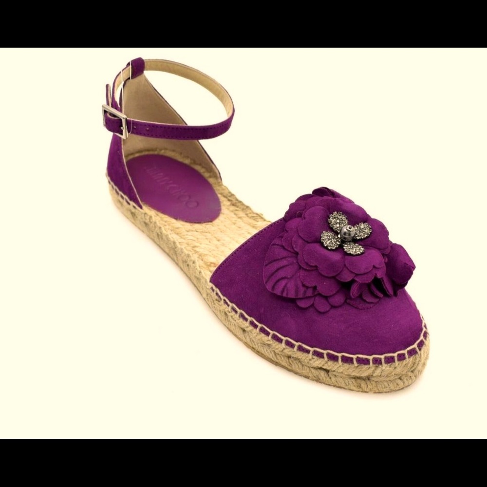 Jimmy Choo Purple Dylan Espadrilles